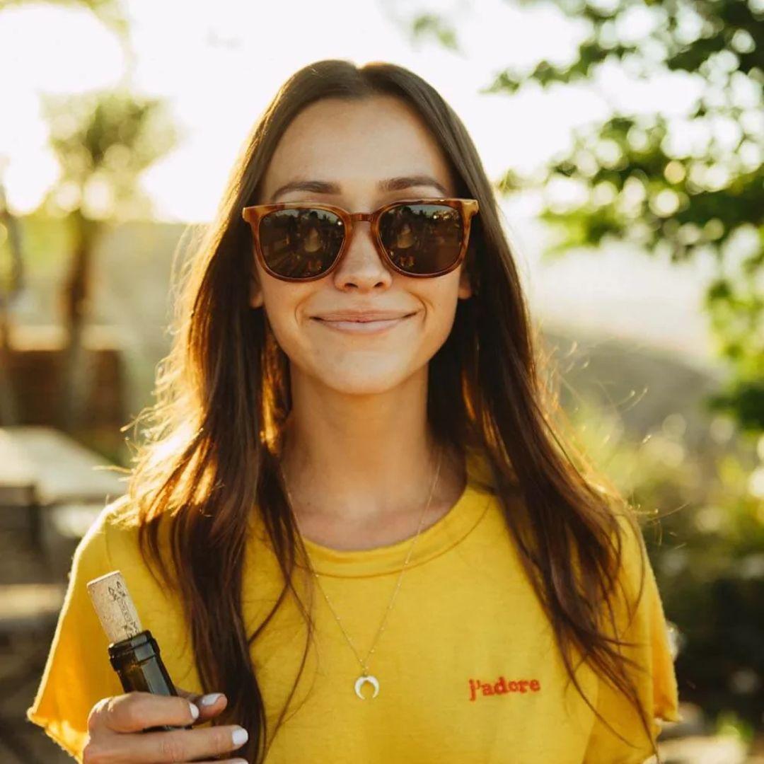 Knockaround Glossy Blonde Tortise Shell/Amber Paso Robles Sunglasses